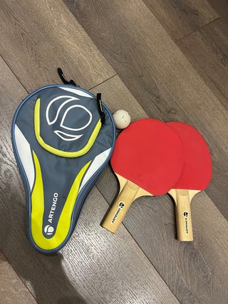 Set 2 raquetas y funda ping pong