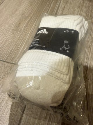 3 Pares Calcetines Adidas Blancos Talla M