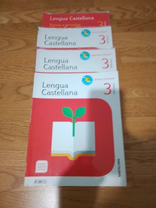 Lote de libros de texto de 3 de educación primaria