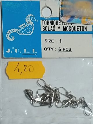Lote de torniquetes para pesca