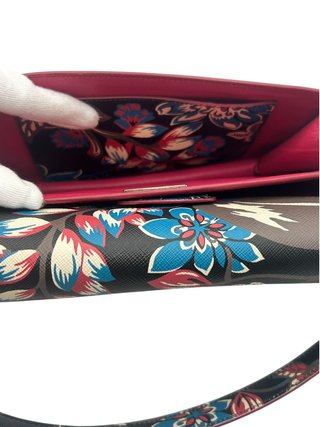 Borsa a spalla Prada Sound Floral Multicolor