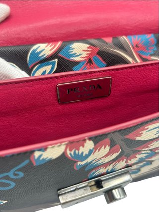 Borsa a spalla Prada Sound Floral Multicolor