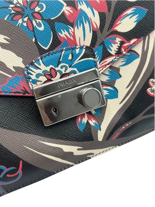 Borsa a spalla Prada Sound Floral Multicolor