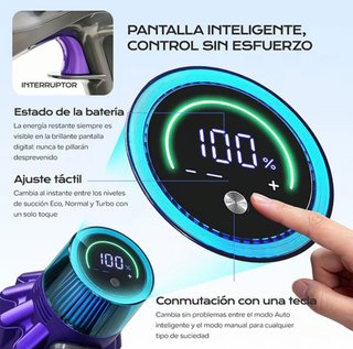Aspiradora Inalámbrica Morada y Naranja NUEVA