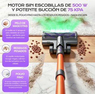 Aspiradora Inalámbrica Morada y Naranja NUEVA