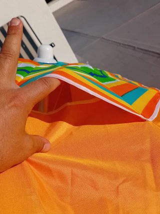 Sombrilla Playa Naranja 220cm