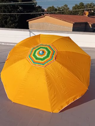 Sombrilla Playa Naranja 220cm