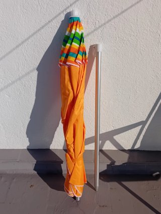 Sombrilla Playa Naranja 220cm