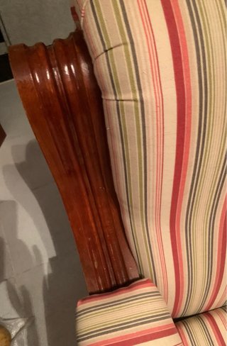 2 Poltrone in Legno e Tessuto