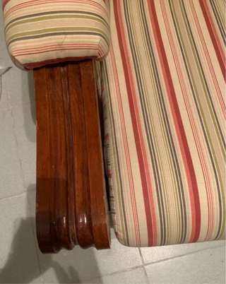 2 Poltrone in Legno e Tessuto