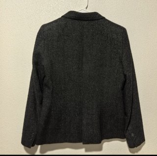 Americana Lana Espiga Gris Massimo Dutti T42
