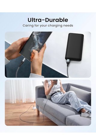 Cable USB C ZKAPOR 3M Carga Rápida