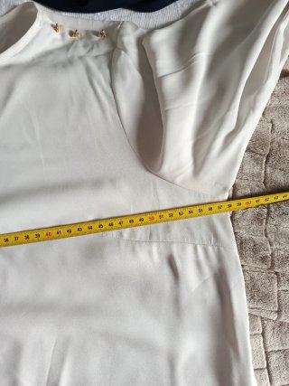 Blusa Cortefiel Blanca Talla XXL