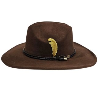 Sombrero Vaquero Ala Flexible Marrón Adulto Cowboy