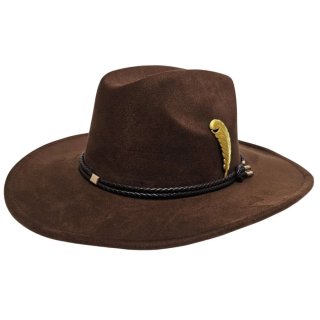 Sombrero Vaquero Ala Flexible Marrón Adulto Cowboy