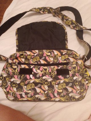 Bolso de hombro estampado multicolor
