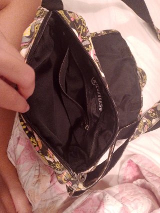 Bolso de hombro estampado multicolor