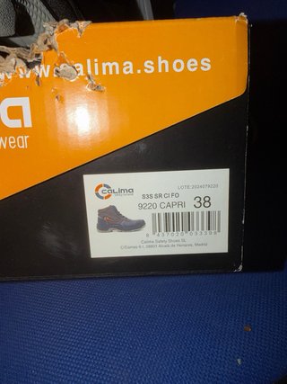 Zapatos de seguridad Colima talla 38  Nuevos