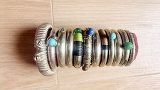 Lote Pulseras Alpaca Artesanales Piedras