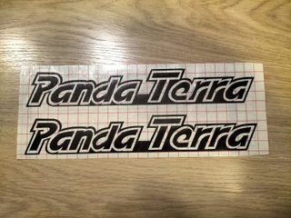 Seat Panda Terra. Adhesivo carrocería "Panda Terra
