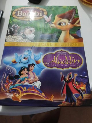 Pack Disney Bambi y Aladdin DVD