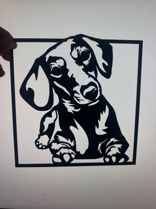 Figura Perro Salchicha / Teckel Decorativa