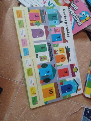 Los números libro con solapas