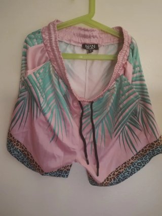Camisa Estampada Hawaiana Rosa