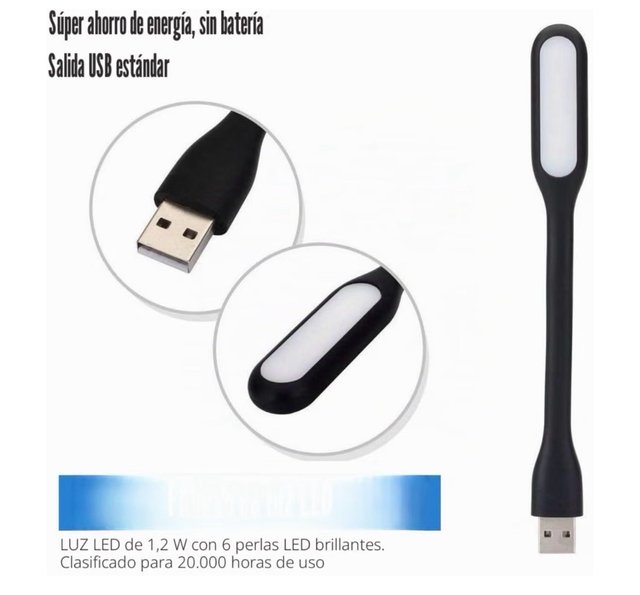 12 Lámparas LED Mini USB Flexibles