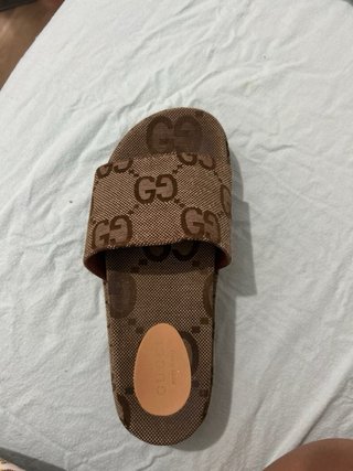 Sandalias Gucci plataforma alta beige/marrón