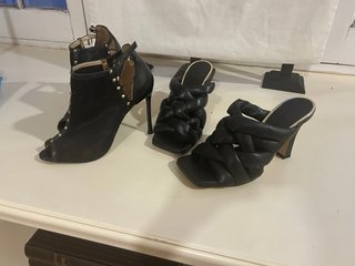Botines y sandalias negras