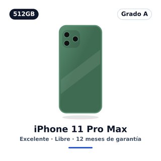iPhone 11 Pro Max 512GB Verde · Grado A · Libero