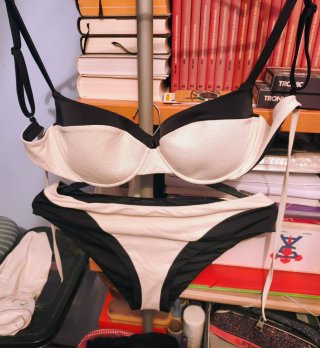 Bikini Calzedonia Taglia 95 Bianco Sfumato