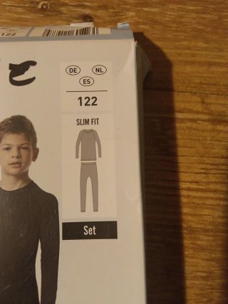 Ropa interior térmica infantil Talla 122