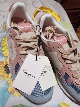Pepe Jeans zapatillas rosas y azules