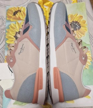 Pepe Jeans zapatillas rosas y azules