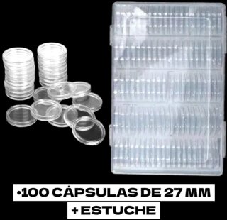 100 CÁPSULAS PROTECTORAS DE 27 MM + CAJA
