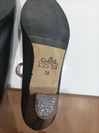 Zapatos Flamenco Gladis piel negros T38