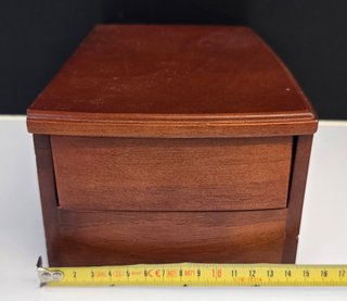 Joyero de Madera Tapizado con Espejo, Cajon, ideal