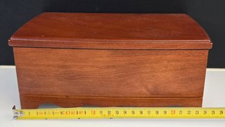Joyero de Madera Tapizado con Espejo, Cajon, ideal