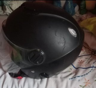 Casco Moto Jet Zeus Negro Mate Talla L