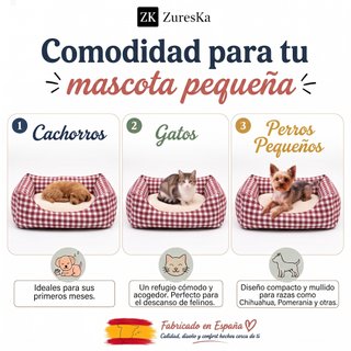 Cama para perro pequeño 56x45