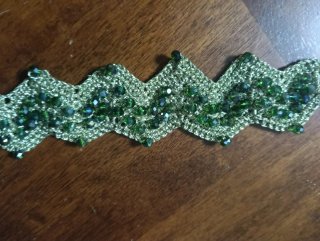 Bracciale donna oro e verde
