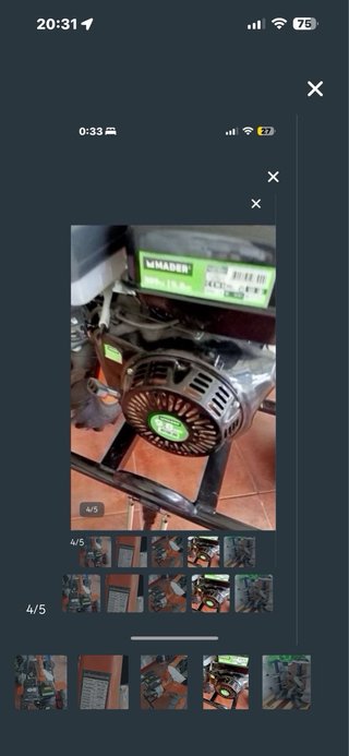 Motoazada Gasolina 9.5HP