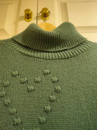 ALMA GEMELA - Jersey verde de cuello alto