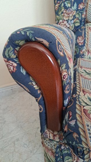 Butaca Orejera Tela Estampada