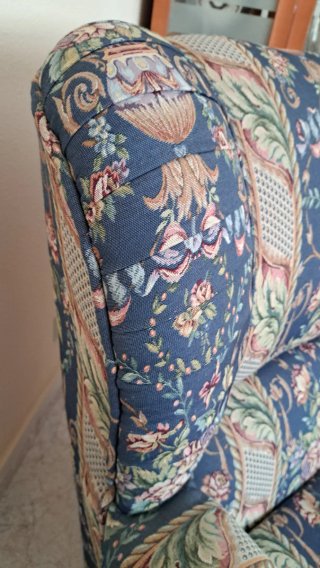 Butaca Orejera Tela Estampada