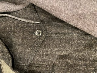 Camisa Overshirt Volcom Gris Jaspeada Bolsillo Neg