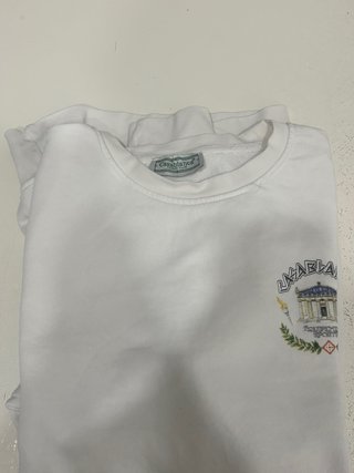 Maglione bianco con stampa