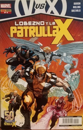 LOTE 10 COMICS DE LOBEZNO Y LA PATRULLA X.